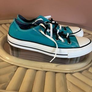 Teal Blue Converse 🦋🐠👟